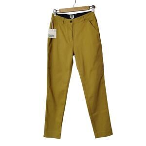 Bridge & Burn Women's Sz 25 Mustard Yellow Market Straight Leg Pants Wheat